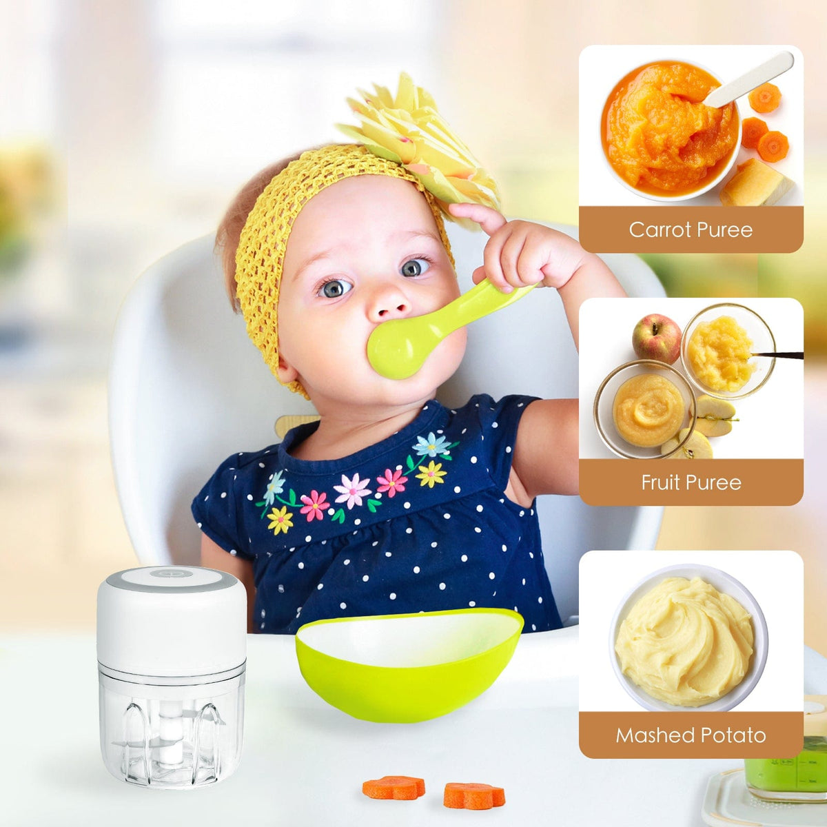 250ml Cordless USB Rechargeable Mini Food Chopper - Flavour Fushion Cooking Shop
