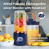400ml USB-C Rechargeable Portable Juicer with Travel Lid – Personal Blender for Smoothies & Shakes - Flavour Fushion Cooking Shop