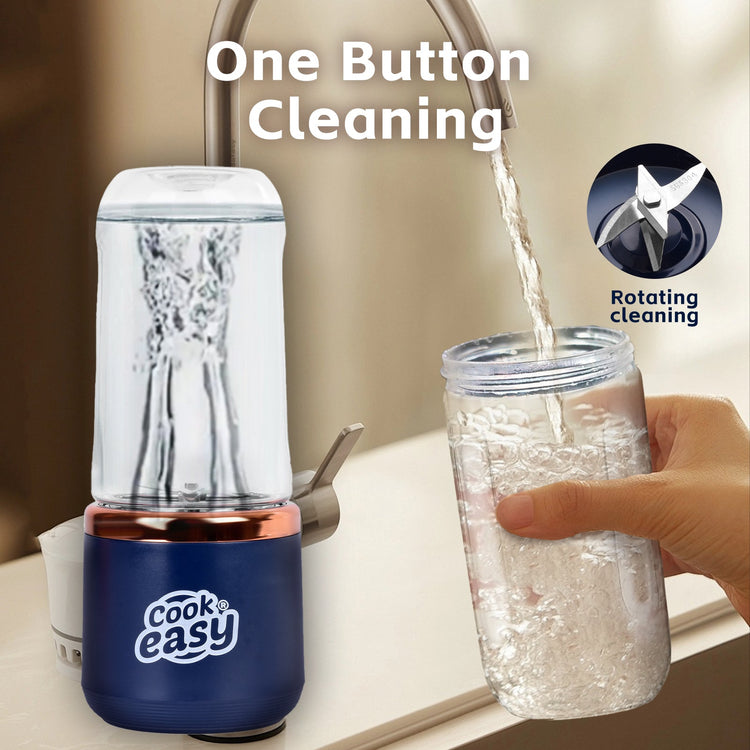 400ml USB-C Rechargeable Portable Juicer with Travel Lid – Personal Blender for Smoothies & Shakes - Flavour Fushion Cooking Shop