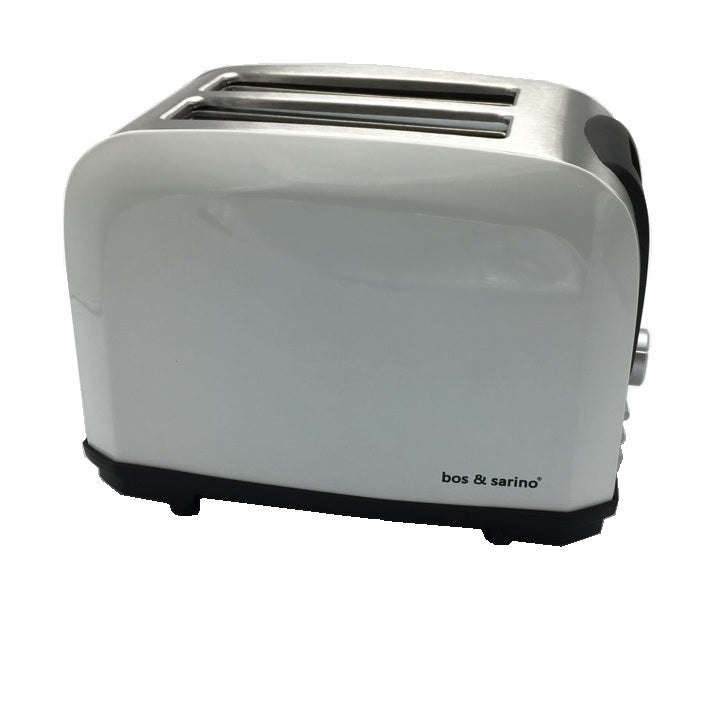 BOS & SARINO 2 Slice White Toaster - Flavour Fushion Cooking Shop