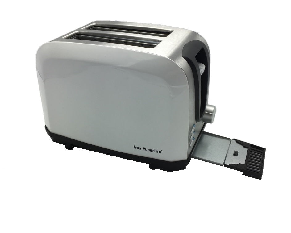 BOS & SARINO 2 Slice White Toaster - Flavour Fushion Cooking Shop