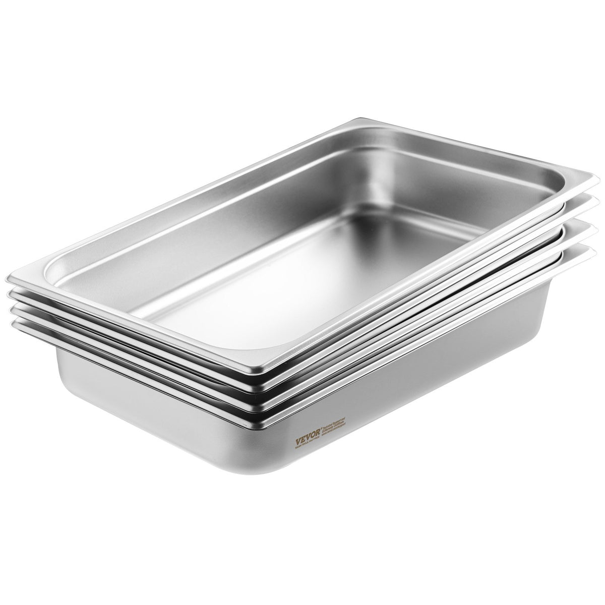 4 Pack Hotel Pans, Full Size Anti-Jam Steam Pan with Lid - Flavour Fushion Cooking Shop