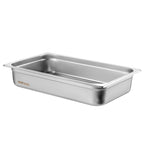 4 Pack Hotel Pans, Full Size Anti-Jam Steam Pan with Lid