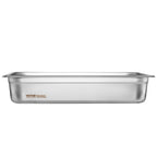 4 Pack Hotel Pans, Full Size Anti-Jam Steam Pan with Lid