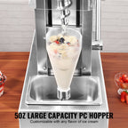 Ice Cream Blender, 750W High-Speed Ice Cream Maker Mixer Stir Machine 1740RPM
