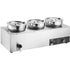 Electric Soup Warmer, Three 7.4QT Stainless Steel Round Pot, 1200W - Flavour Fushion Cooking Shop
