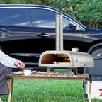 Pizza Oven Outdoor, 12" Pellet Pizza Oven, Portable Pizza-Stove  Silver
