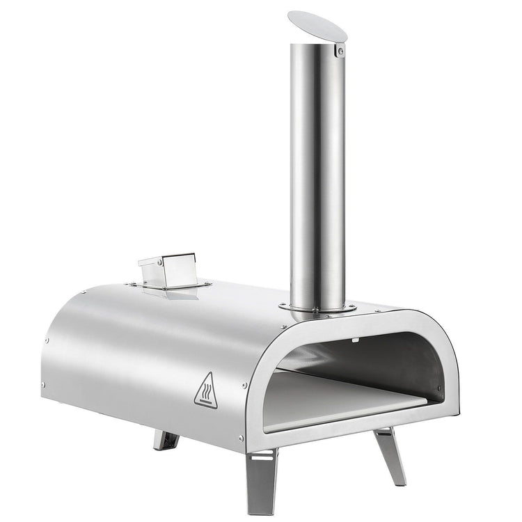 Pizza Oven Outdoor, 12" Pellet Pizza Oven, Portable Pizza-Stove  Silver - Flavour Fushion Cooking Shop