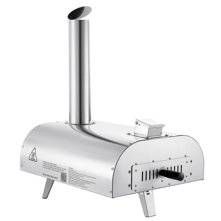 Pizza Oven Outdoor, 12" Pellet Pizza Oven, Portable Pizza-Stove  Silver - Flavour Fushion Cooking Shop