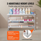 Stainless Steel 3-Tier Prep Work Table for Kitchen & Storage