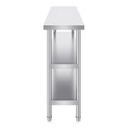 Stainless Steel 3-Tier Prep Work Table for Kitchen & Storage