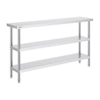 Stainless Steel 3-Tier Prep Work Table for Kitchen & Storage