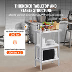 NSF Certified Stainless Steel Kitchen Work Table with Adjustable Shelves
