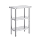 NSF Certified Stainless Steel Kitchen Work Table with Adjustable Shelves