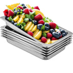Hotel Pans Full Size 2.5 Inch Deep, Steam Table Pan 6 Pack , 22 Gauge/0.8mm Thick