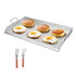 36x22 in Flat Top Griddle Stainless Steel Universal BBQ Grill Pan Cookware - Flavour Fushion Cooking Shop