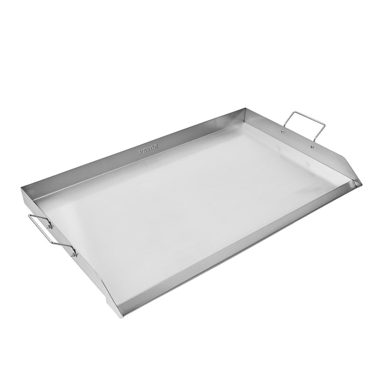 36x22 in Flat Top Griddle Stainless Steel Universal BBQ Grill Pan Cookware - Flavour Fushion Cooking Shop