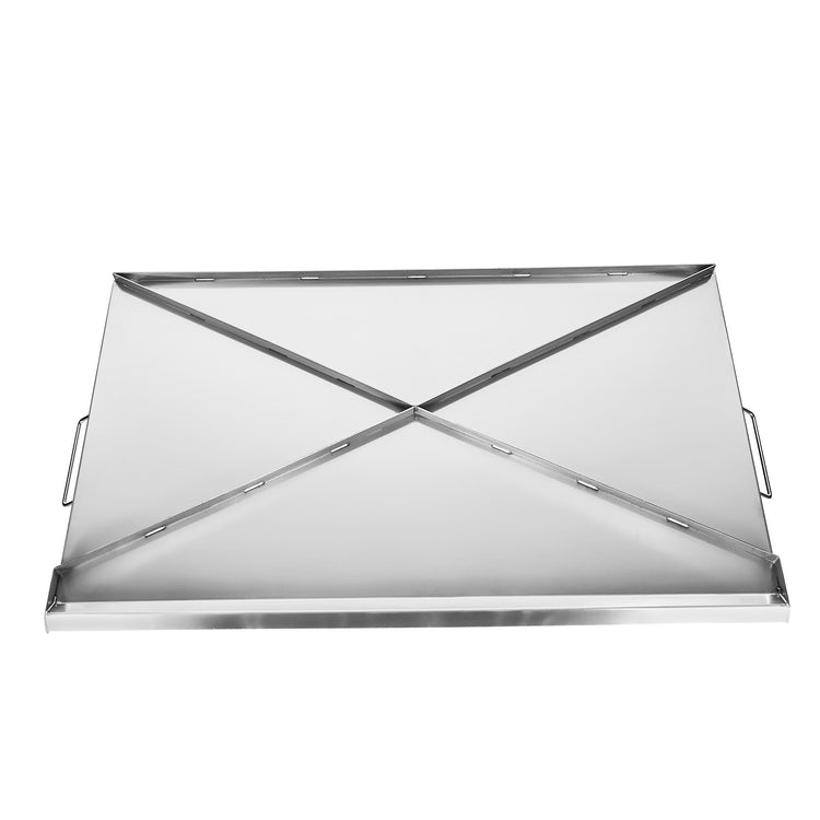 36x22 in Flat Top Griddle Stainless Steel Universal BBQ Grill Pan Cookware - Flavour Fushion Cooking Shop