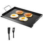 Carbon Steel Griddle, 24x16 inch Universal Flat Top Rectangular Plate, Gas Grill Griddle for BBQ Grill