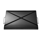 Carbon Steel Griddle, 24x16 inch Universal Flat Top Rectangular Plate, Gas Grill Griddle for BBQ Grill