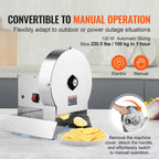 Electric Vegetable Slicer, 0-0.5"/0-12mm Thickness Adjustable Commercial Slicer Machine