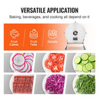 Electric Vegetable Slicer, 0-0.5"/0-12mm Thickness Adjustable Commercial Slicer Machine