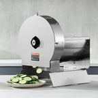 Electric Vegetable Slicer, 0-0.5"/0-12mm Thickness Adjustable Commercial Slicer Machine