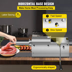 Manual Sausage Stuffer, 3 L / 7 LBS Horizontal Sausage Machine,