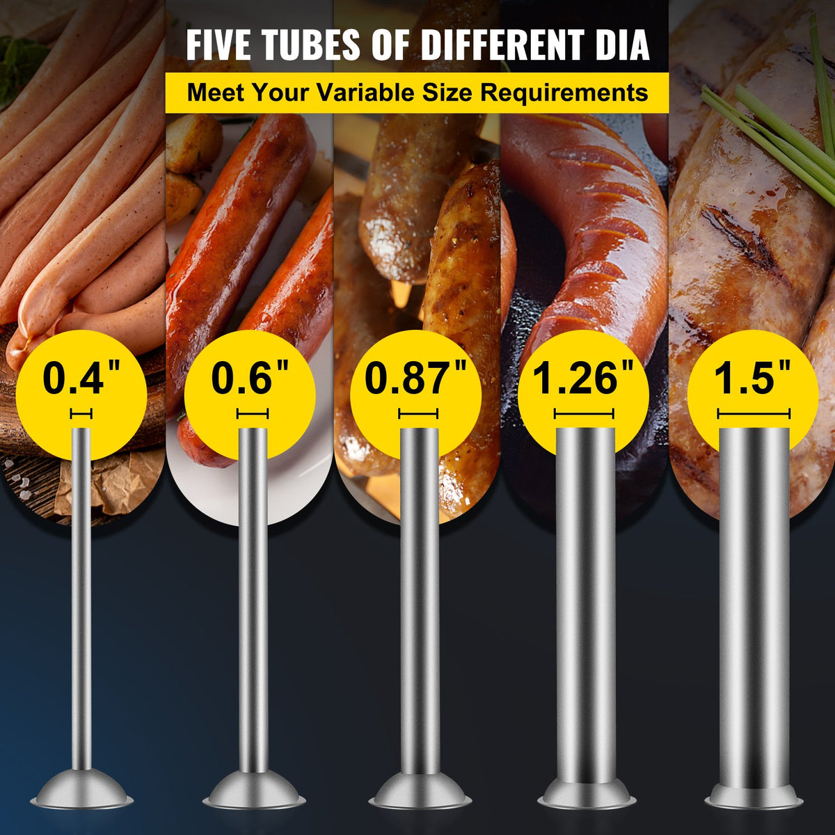 Manual Sausage Stuffer, 3 L / 7 LBS Horizontal Sausage Machine, - Flavour Fushion Cooking Shop