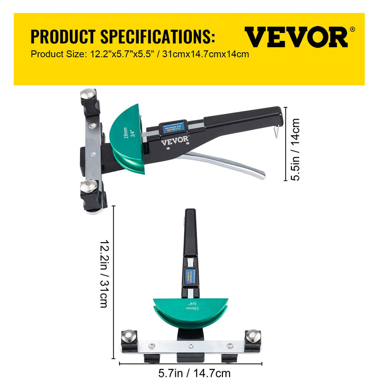 Copper Pipe Bender HVAC Refrigeration Ratcheting Tube Bender 1/4" to 7/8" - Flavour Fushion Cooking Shop