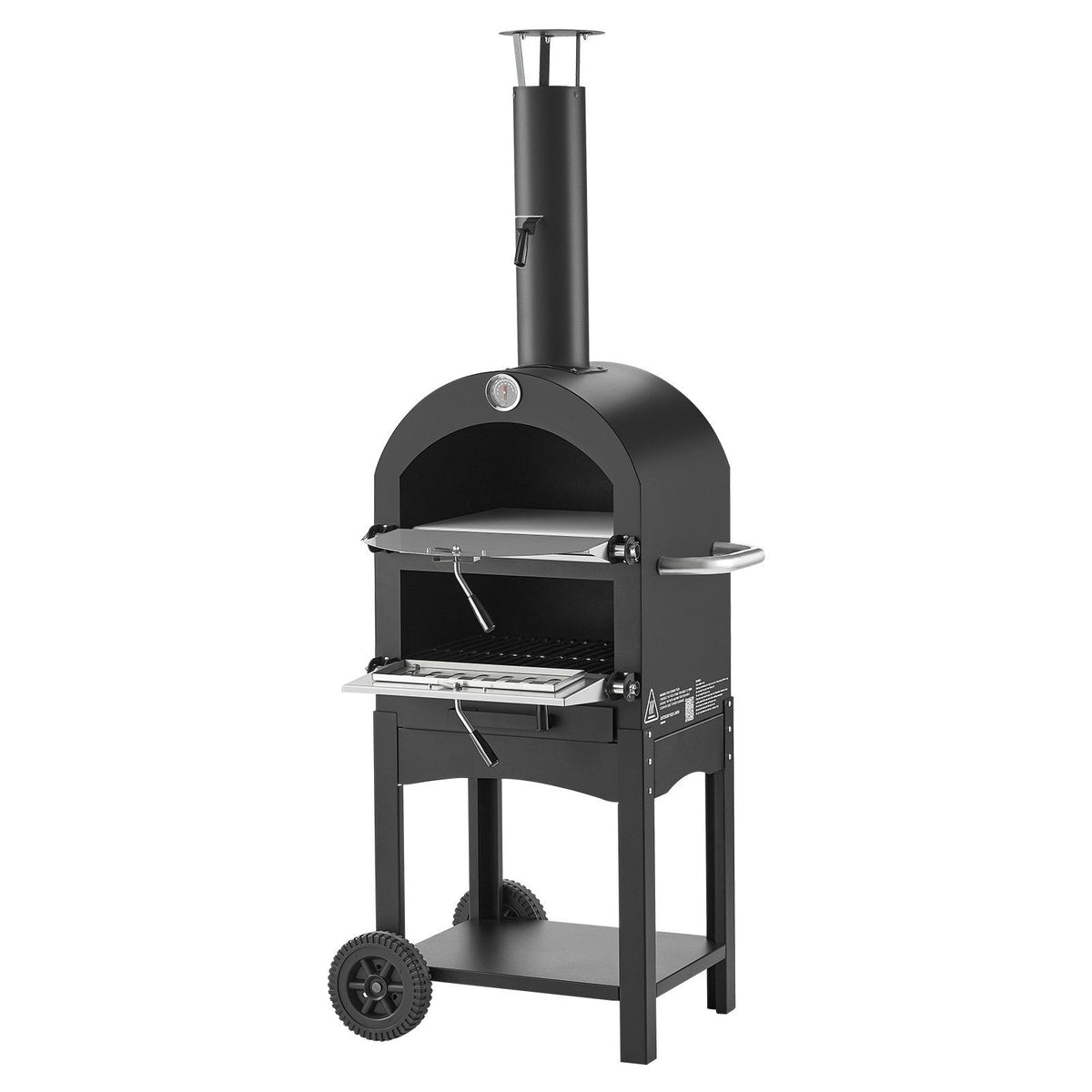 Outdoor Pizza Oven, 12" Pellet Fire Ovens, 2-Layer Pizza Oven Wood Fired - Flavour Fushion Cooking Shop