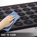 50PCS Mini Dutch Pancake Maker, Non-stick Stainless Steel Dorayaki Baker, 1800W