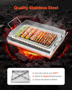 Stainless Steel Griddle, 17x13 inch Universal Flat Top Rectangular Plate