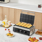 Commercial Waffle Maker, 10PCS Rectangle Waffle Baker Machine, 1550W