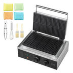 Commercial Waffle Maker, 10PCS Rectangle Waffle Baker Machine, 1550W