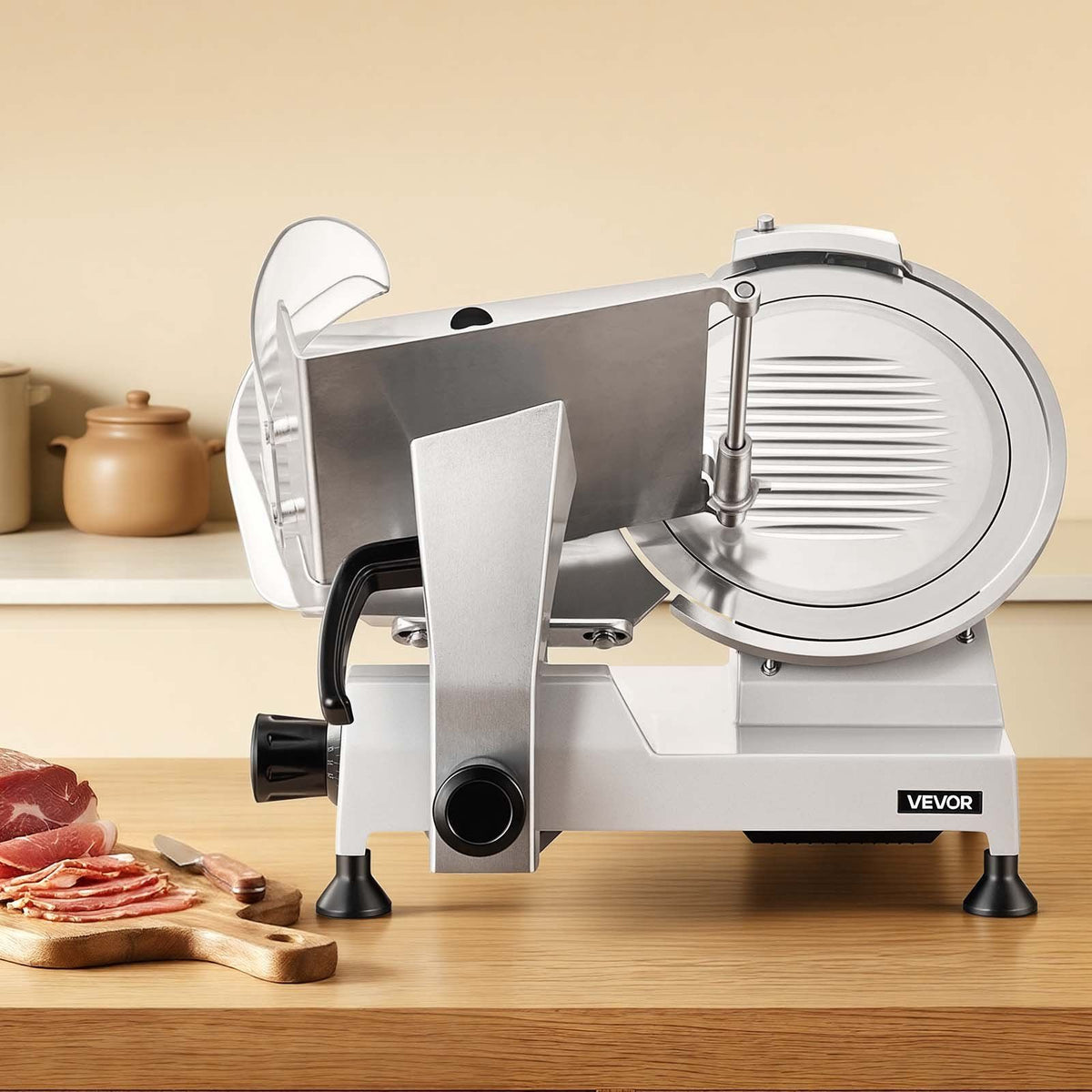 Commercial Meat Slicer, 320W Electric Deli Food Slicer with 300mm Carbon Steel Blade - Flavour Fushion Cooking Shop