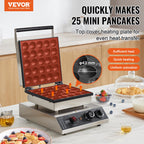 1700W Commercial Mini Pancake Maker with Precision Control