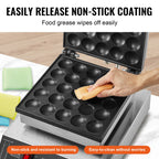 1700W Commercial Mini Pancake Maker with Precision Control