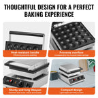 1700W Commercial Mini Pancake Maker with Precision Control
