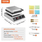 1700W Commercial Mini Pancake Maker with Precision Control