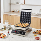 1700W Commercial Mini Pancake Maker with Precision Control