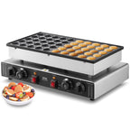 1700W Dual-Control Non-Stick Dutch Pancake Maker for Perfect Waffles