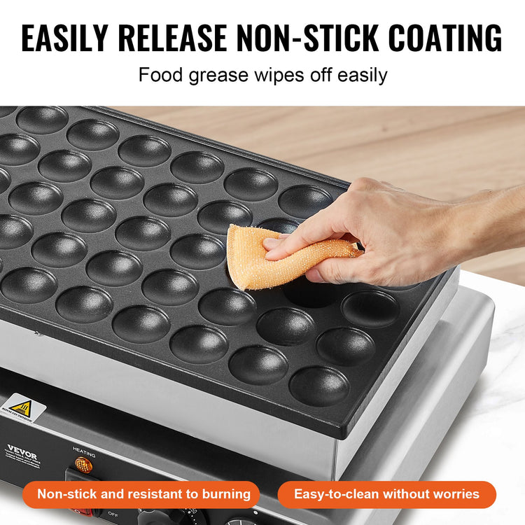 1700W Dual-Control Non-Stick Dutch Pancake Maker for Perfect Waffles - Flavour Fushion Cooking Shop