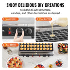1700W Dual-Control Non-Stick Dutch Pancake Maker for Perfect Waffles