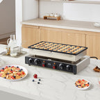 1700W Dual-Control Non-Stick Dutch Pancake Maker for Perfect Waffles