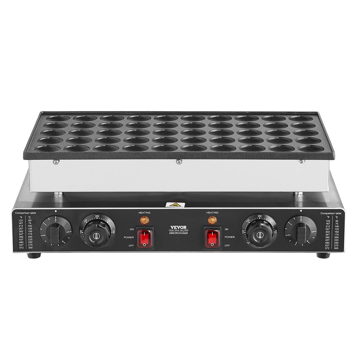 1700W Dual-Control Non-Stick Dutch Pancake Maker for Perfect Waffles - Flavour Fushion Cooking Shop