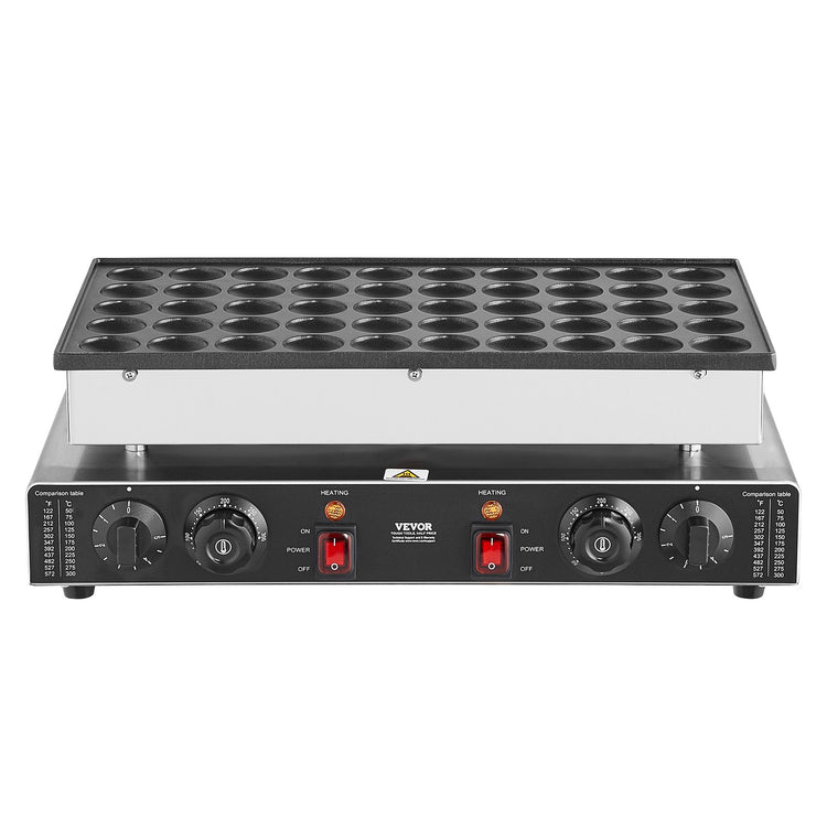 1700W Dual-Control Non-Stick Dutch Pancake Maker for Perfect Waffles - Flavour Fushion Cooking Shop