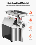 Commercial Electric Meat Grinder 5.5 Lbs/Min Sausage Stuffer Maker Kitchen