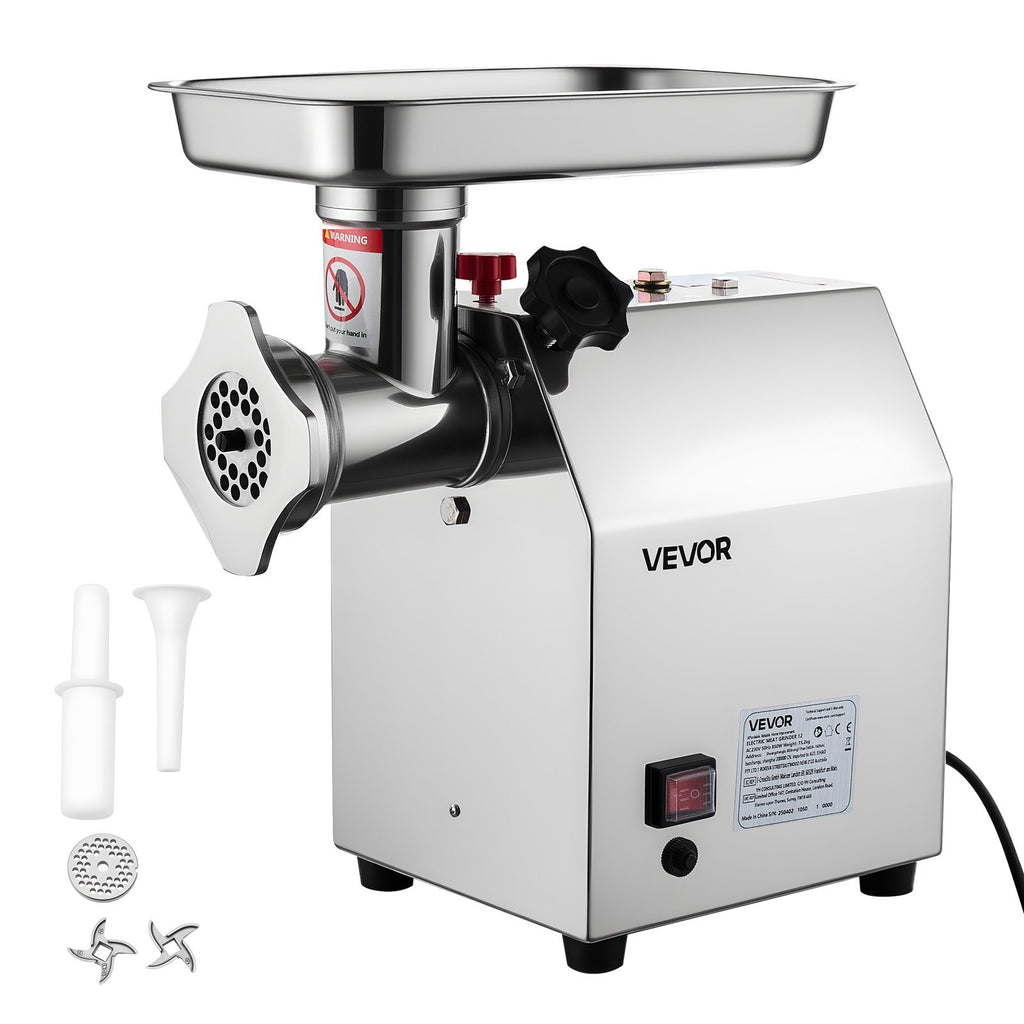 Commercial Electric Meat Grinder 5.5 Lbs/Min Sausage Stuffer Maker Kitchen