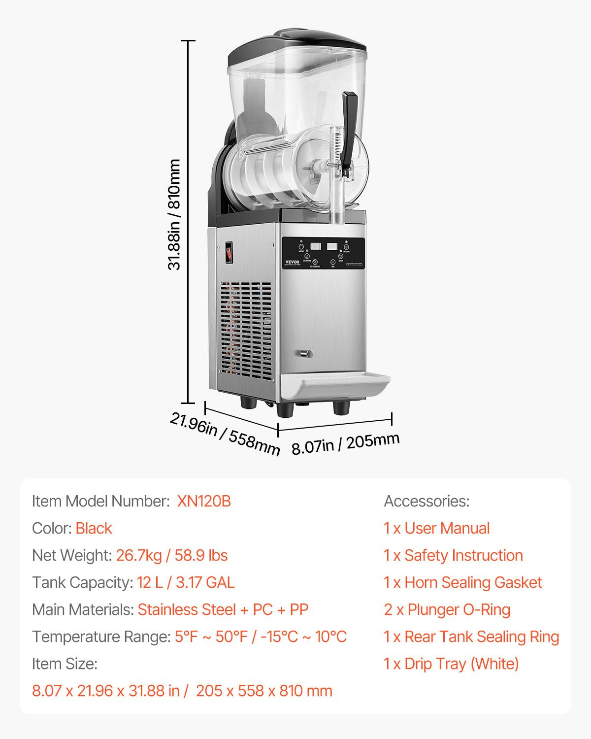 12L Commercial Slushy Machine Margarita Smoothie Frozen Drink Maker - Flavour Fushion Cooking Shop